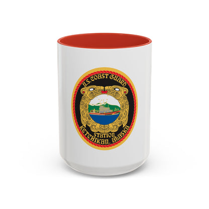 USCGS Ketchikan (U.S. Coast Guard) Accent Coffee Mug