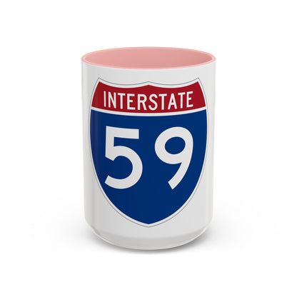 Interstate 59 (U.S. Highways) Accent Coffee Mug