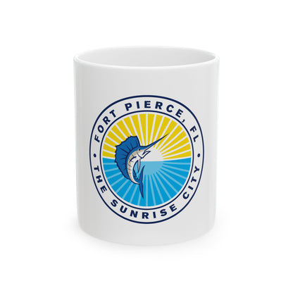 Seal of Fort Pierce Florida - White Coffee Mug