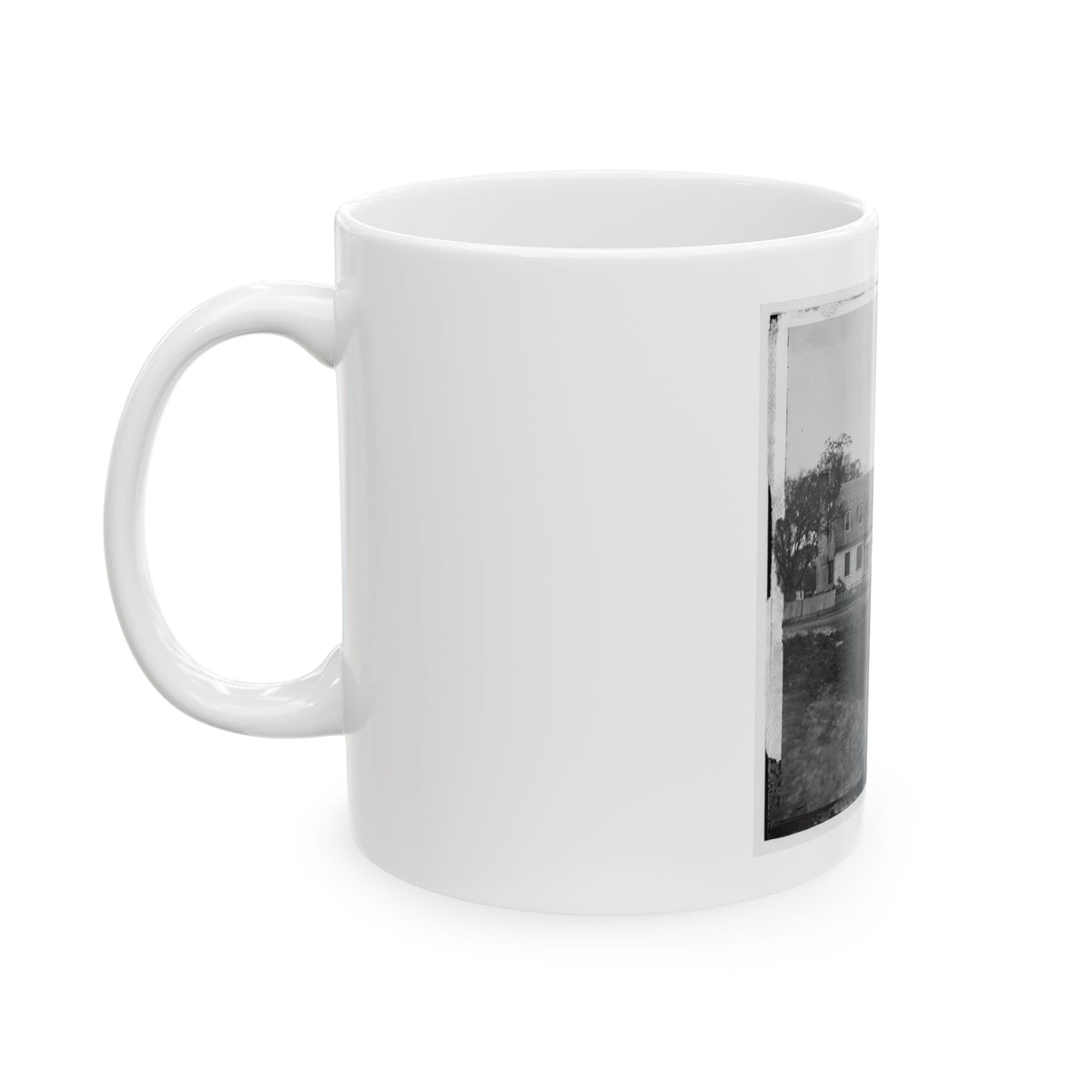 Yorktown, Va. Thomas Nelson House (Right), Used As A Hospital; In 1781 Used As A Headquarters By Lord Cornwallis (U.S. Civil War) White Coffee Mug