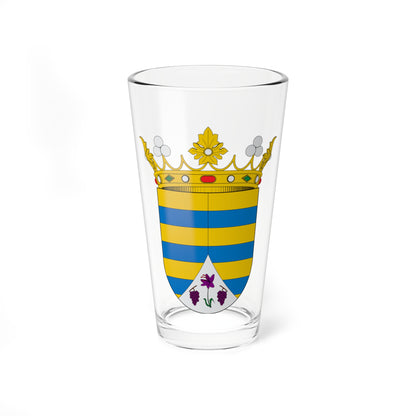 Escudo de Letux (Spain) (Coat of Arms) Pint Glass 16oz