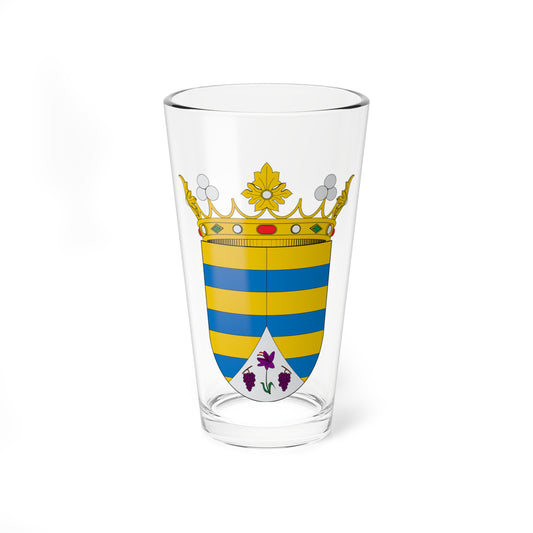 Escudo de Letux (Spain) (Coat of Arms) Pint Glass 16oz