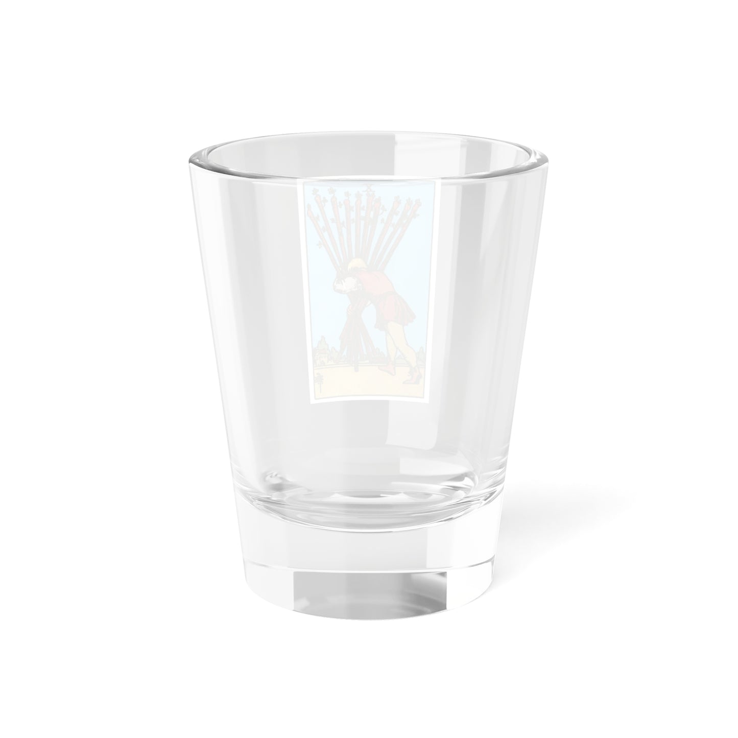 The 10 of Wands (Tarot Card) Shot Glass 1.5oz-Go Mug Yourself