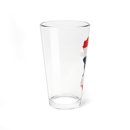 Flag-map of Thailand all (Thailand) Pint Glass 16oz