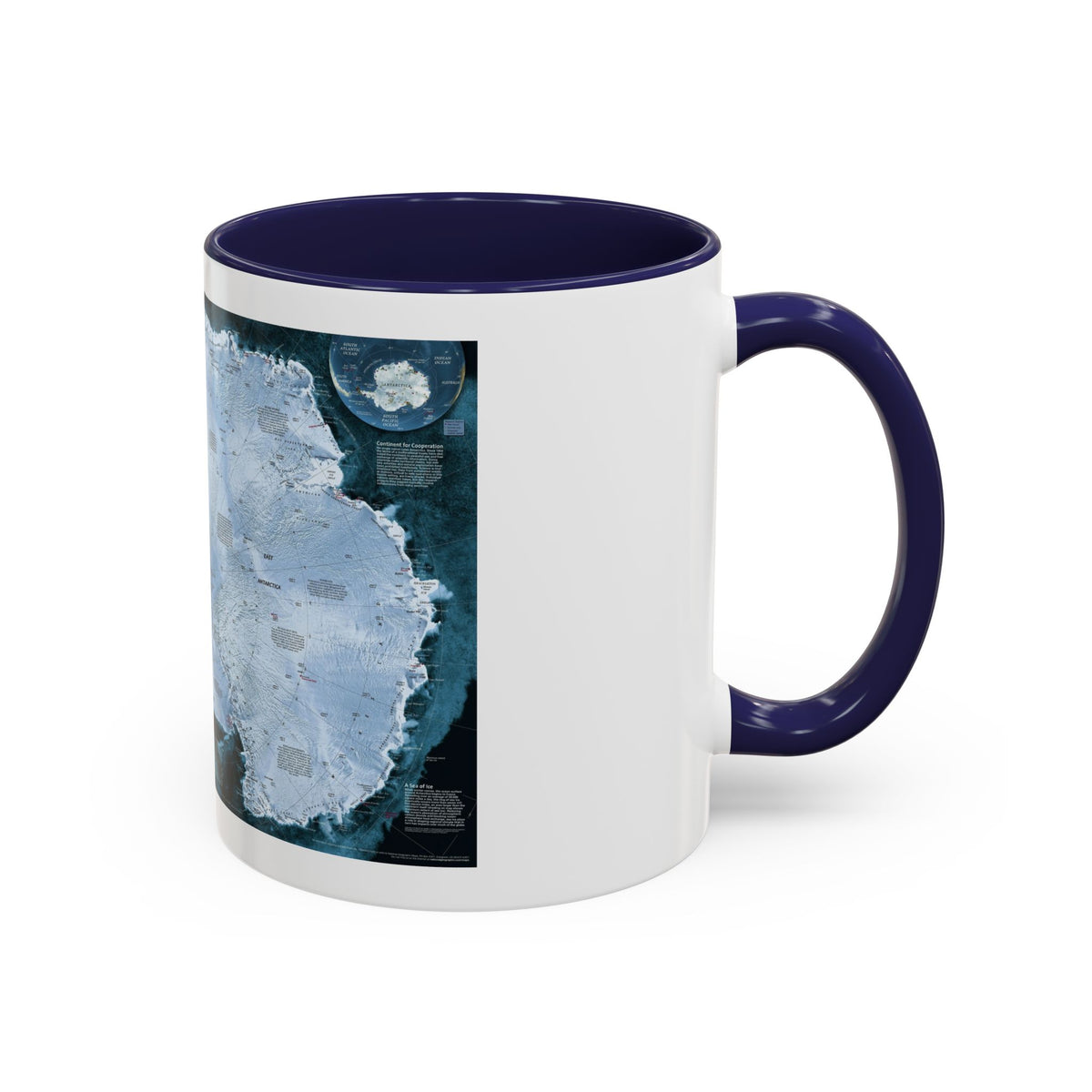 Antarctica (2002) (Map) Accent Coffee Mug