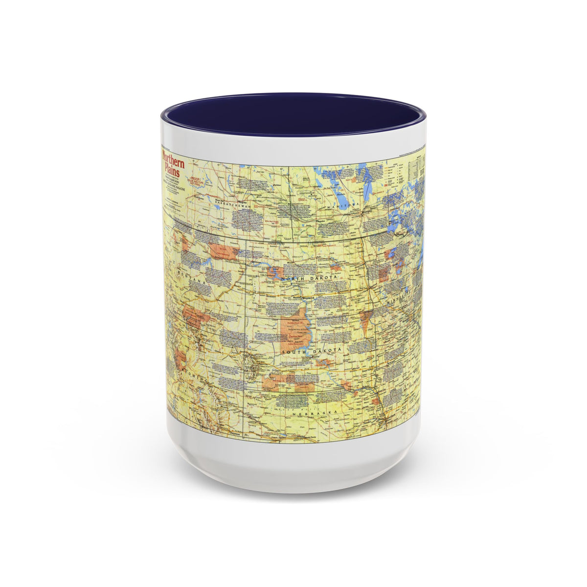 USA - Northern Plains 1 (1986) (Map) Accent Coffee Mug