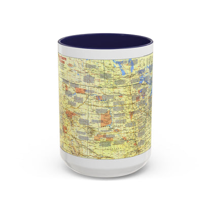 USA - Northern Plains 1 (1986) (Map) Accent Coffee Mug