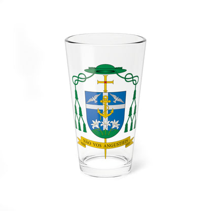Escudo de Jailton de Oliveira Lino (Spain) (Coat of Arms) Pint Glass 16oz