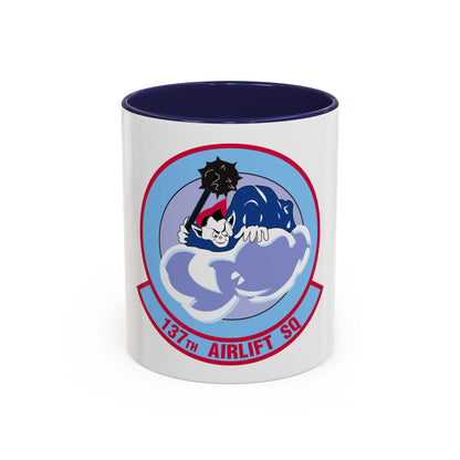 137 Airlift Squadron (U.S. Air Force) Accent Coffee Mug