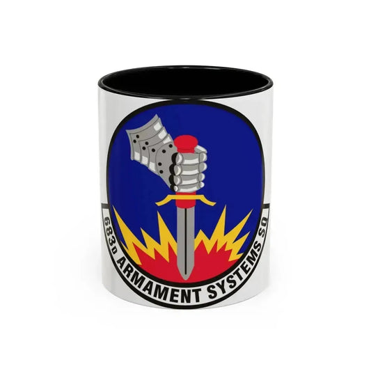 683d Armament Systems Squadron (U.S. Air Force) Accent Coffee Mug 11oz Black - Go Mug Yourself
