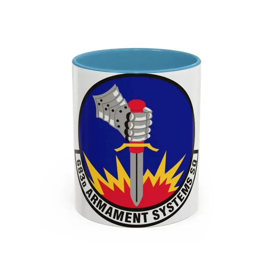 683d Armament Systems Squadron (U.S. Air Force) Accent Coffee Mug 11oz Light Blue - Go Mug Yourself