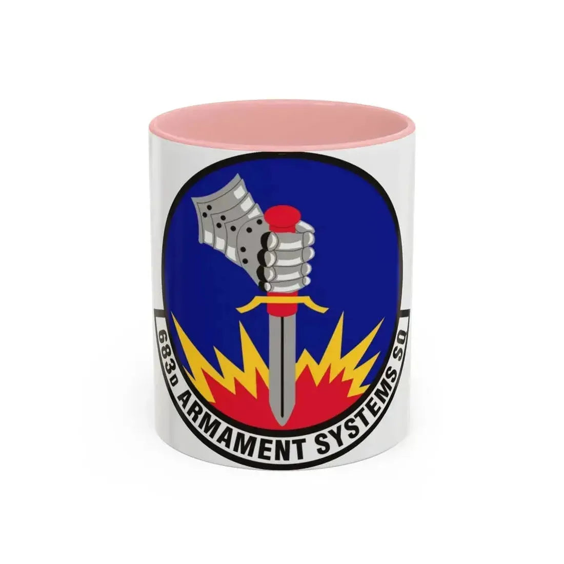 683d Armament Systems Squadron (U.S. Air Force) Accent Coffee Mug 11oz Pink - Go Mug Yourself