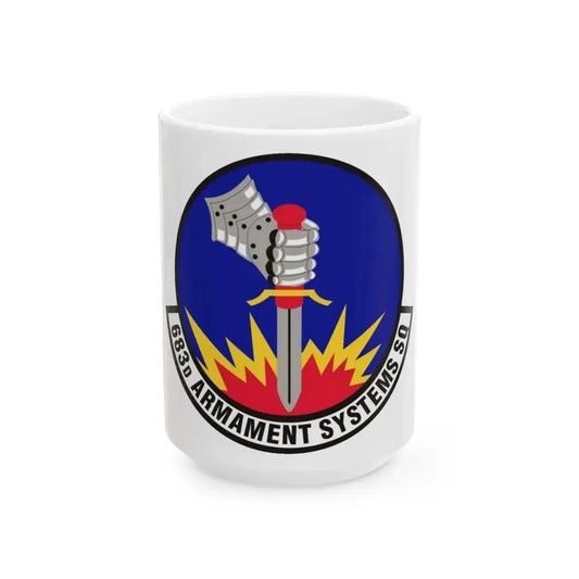 683d Armament Systems Squadron (U.S. Air Force) White Coffee Mug 15oz - Go Mug Yourself