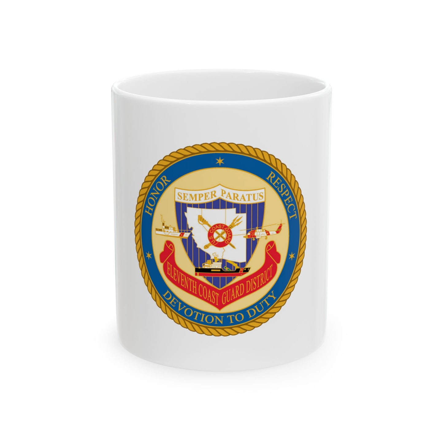 ELEVENTH COAST GUARD DISTRICT (U.S. Coast Guard) White Coffee Mug