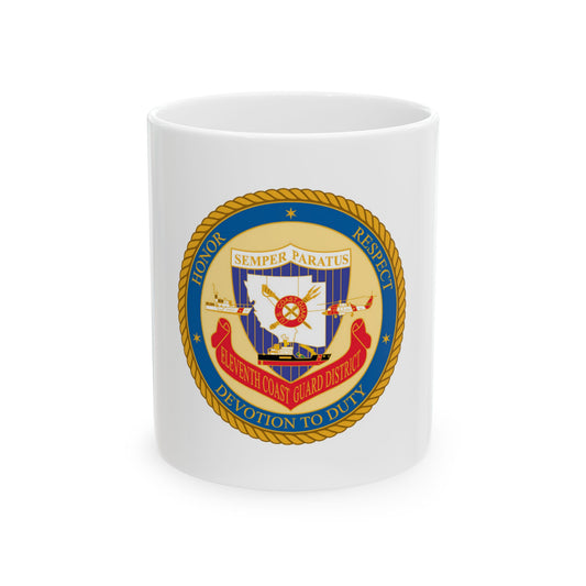 ELEVENTH COAST GUARD DISTRICT (U.S. Coast Guard) White Coffee Mug