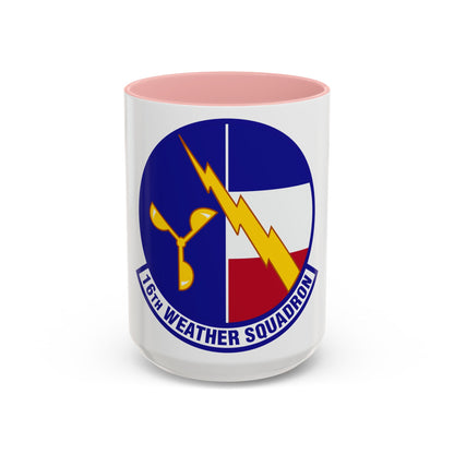 16 Weather Squadron AFWA (U.S. Air Force) Accent Coffee Mug