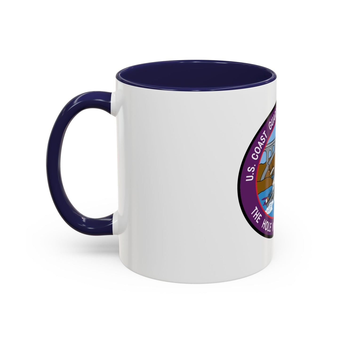 USCG Station Depoe Bay (U.S. Coast Guard) Accent Coffee Mug