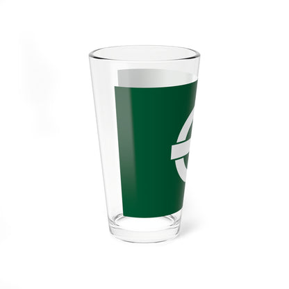 Flag of Moriya Ibaraki no text (Japan) Pint Glass 16oz