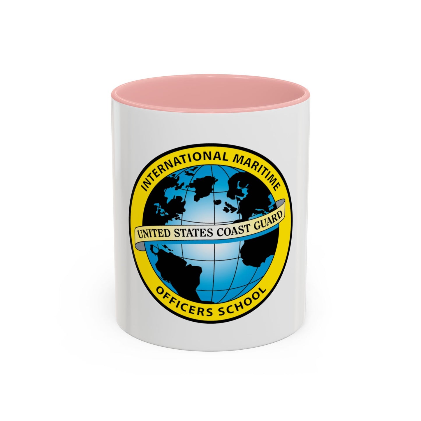 International Maritime Officers School USCG (U.S. Coast Guard) Accent Coffee Mug