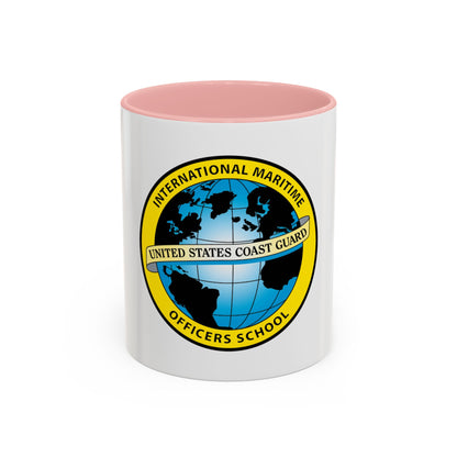 International Maritime Officers School USCG (U.S. Coast Guard) Accent Coffee Mug