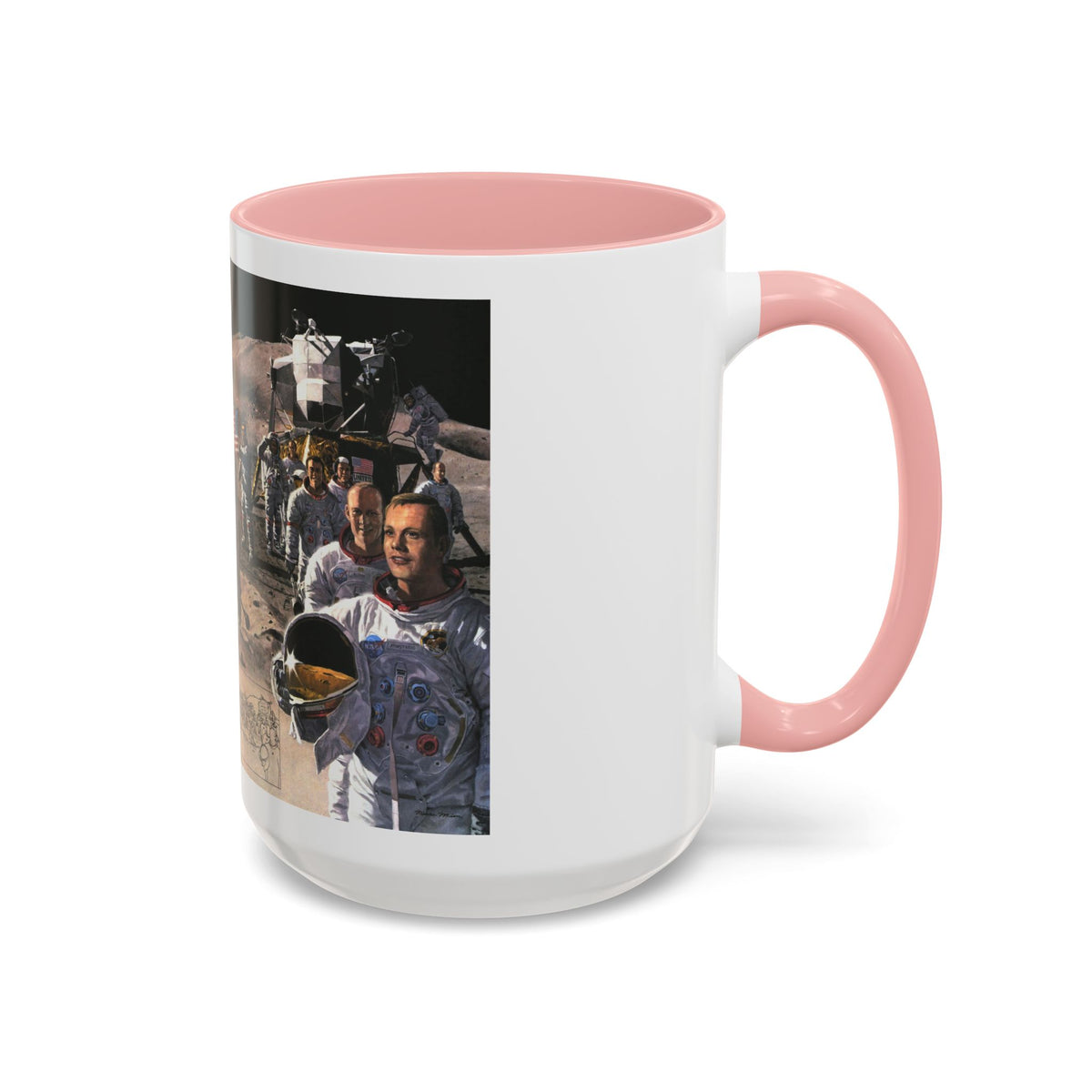 Space - Teammates in Mankind's Greatest Adventure (1973) (Map) Accent Coffee Mug