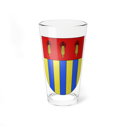 PerlyCertoux-coat of arms (Switzerland) (Coat of Arms) Pint Glass 16oz