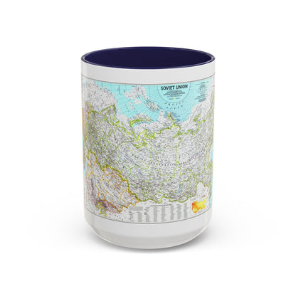 Russia - Soviet Union 1 (1990) (Map) Accent Coffee Mug