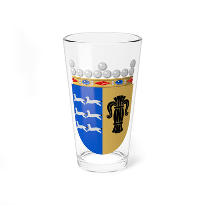 Vaasan lääni.vaakuna (Finland) (Coat of Arms) Pint Glass 16oz