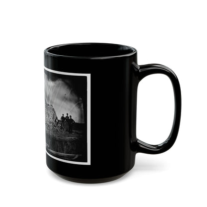 Morris Island, South Carolina. The  Marsh Battery  Or  Swamp Angel  After The Explosion, August 22, 1863 (U.S. Civil War) Black Coffee Mug