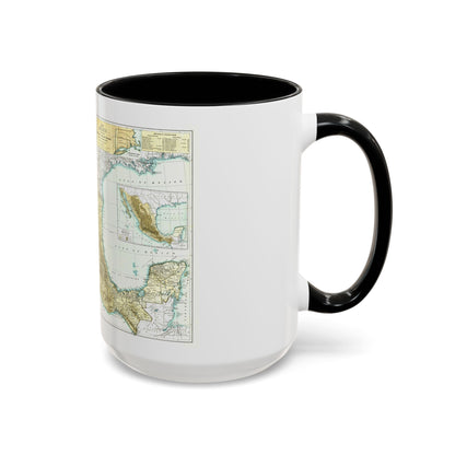 Central America & Mexico (1916) (Map) Accent Coffee Mug