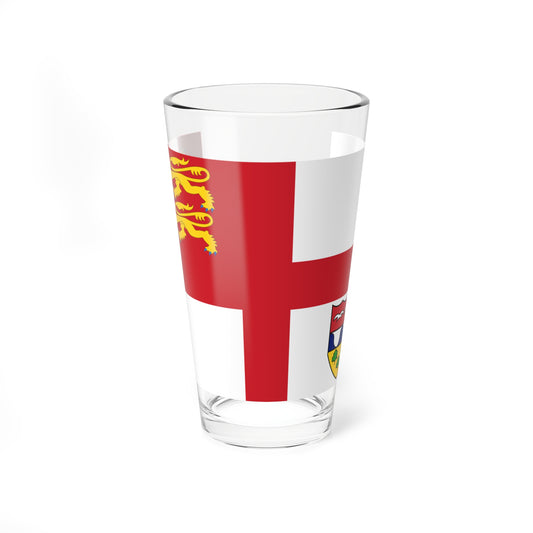 Flag of Brecqhou 2024 (United Kingdom) Pint Glass 16oz