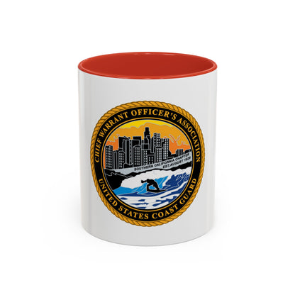 USCG CWO Assoc Surfer (U.S. Coast Guard) Accent Coffee Mug