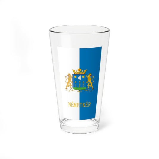Flag of Nemetker (Hungary) Pint Glass 16oz