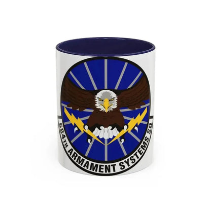 684th Armament Systems Squadron (U.S. Air Force) Accent Coffee Mug 11oz Navy - Go Mug Yourself