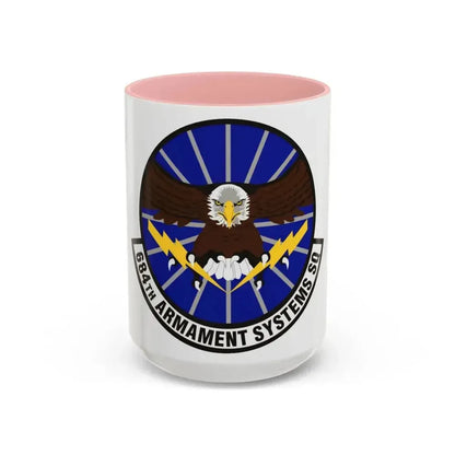 684th Armament Systems Squadron (U.S. Air Force) Accent Coffee Mug 15oz Pink - Go Mug Yourself
