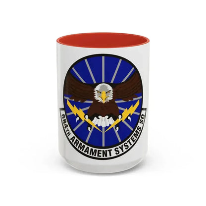 684th Armament Systems Squadron (U.S. Air Force) Accent Coffee Mug 15oz Red - Go Mug Yourself