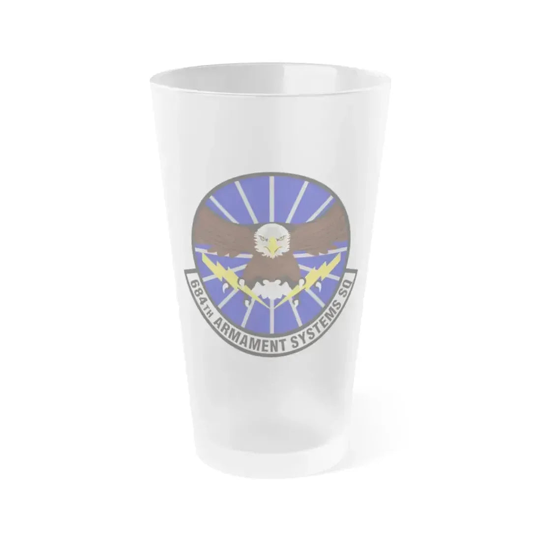 684th Armament Systems Squadron (U.S. Air Force) Frosted Pint Glass 16oz 16oz Frosted - Go Mug Yourself