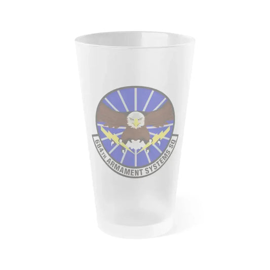684th Armament Systems Squadron (U.S. Air Force) Frosted Pint Glass 16oz 16oz Frosted - Go Mug Yourself