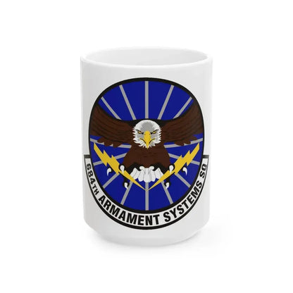 684th Armament Systems Squadron (U.S. Air Force) White Coffee Mug 15oz - Go Mug Yourself