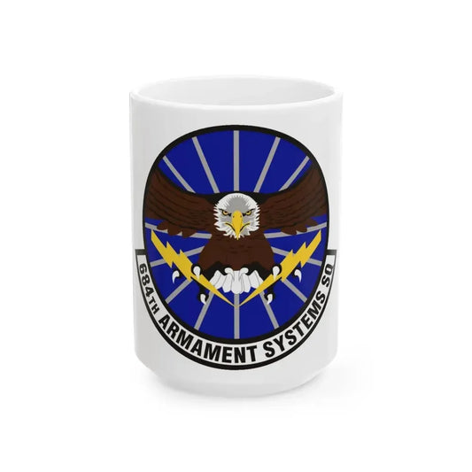 684th Armament Systems Squadron (U.S. Air Force) White Coffee Mug 15oz - Go Mug Yourself