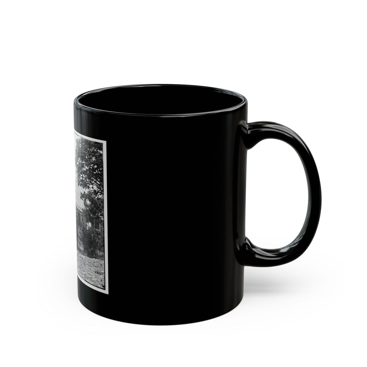 White House Landing, Va., Vicinity. St. Peter's Church, With Federal Soldiers (U.S. Civil War) Black Coffee Mug