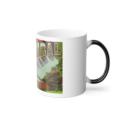 Greetings from Hannibal Missouri (Greeting Postcards) Color Changing Mug 11oz