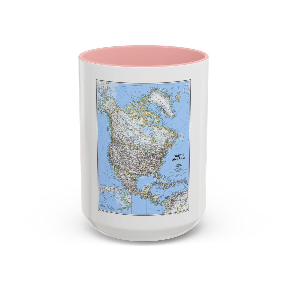North America (2005) (Map) Accent Coffee Mug