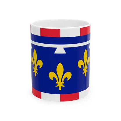 Flag of Centre Val de Loire France 2 - White Coffee Mug-11oz-Go Mug Yourself