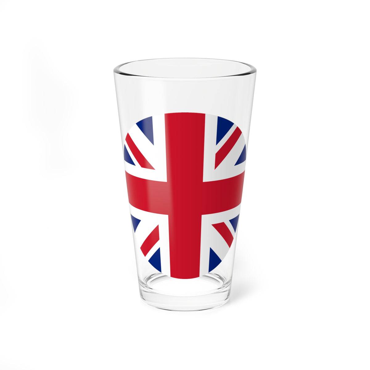 Union Jack 1x1 (United Kingdom) Pint Glass 16oz