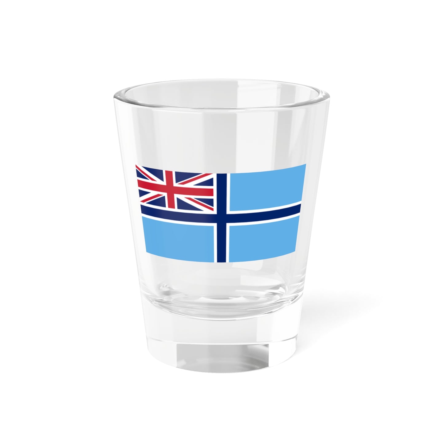 UK Civil Air Ensign Sky Blue (United Kingdom) Shot Glass 1.5oz