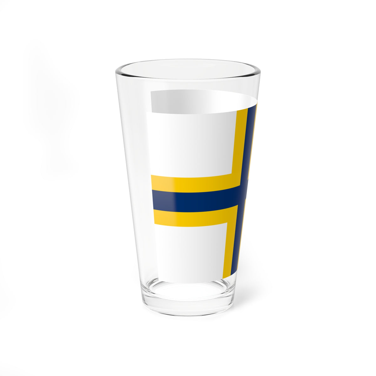 Sverigefinskaflaggan (Sweden) Pint Glass 16oz
