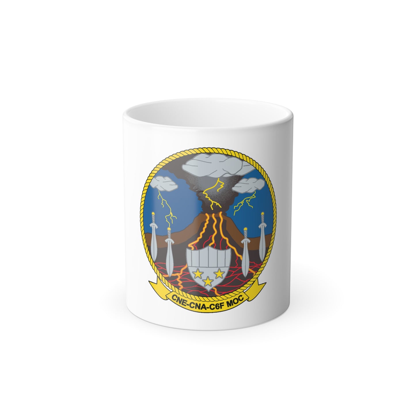 Maritime Operations Center C6F (U.S. Navy) Color Changing Mug 11oz