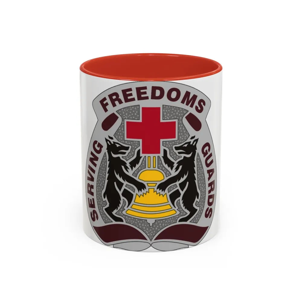 MEDDAC Berlin US (U.S. Army) Accent Coffee Mug-11oz-Red-Go Mug Yourself