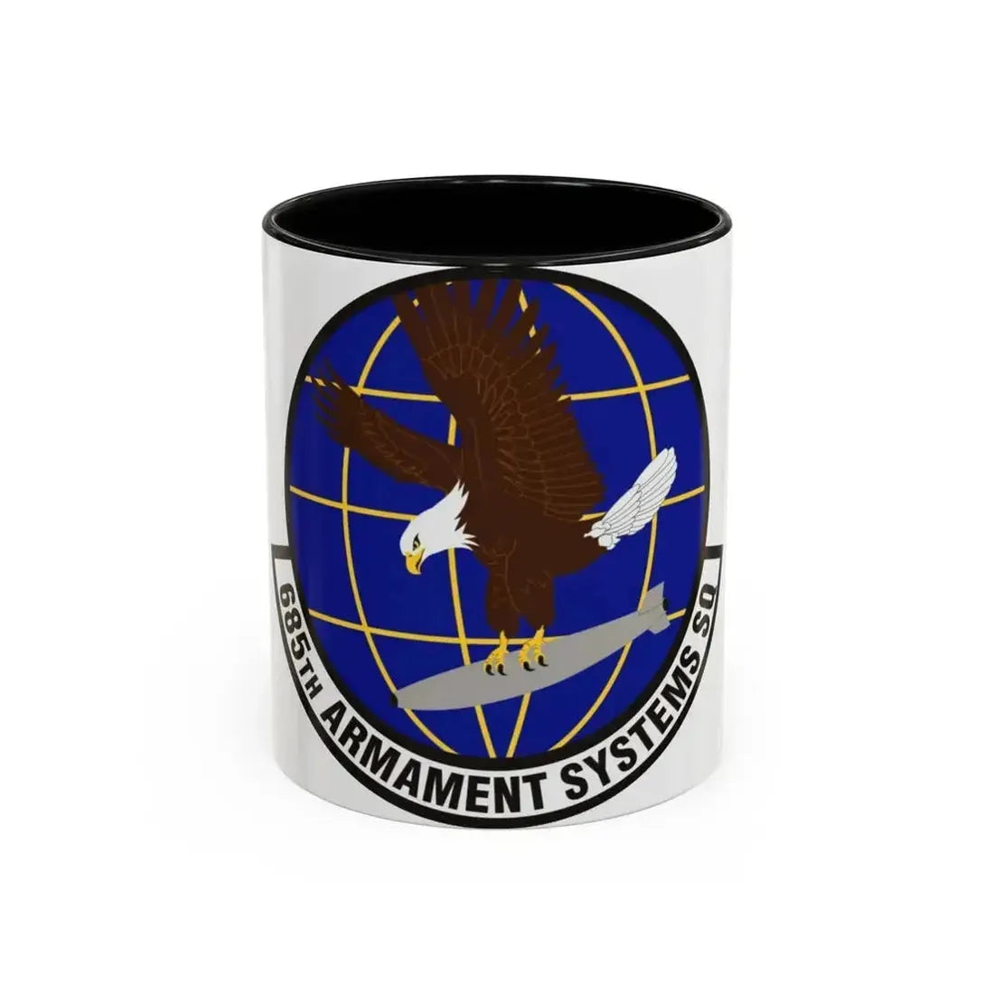 685th Armament Systems Squadron (U.S. Air Force) Accent Coffee Mug 11oz Black - Go Mug Yourself